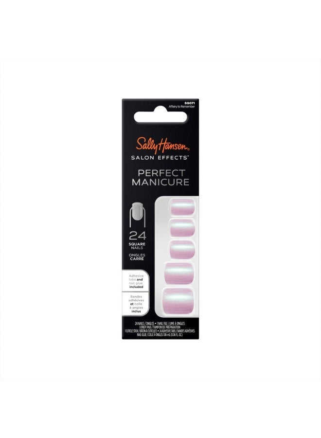 Sally Hansen Salon Effects Perfect Manicure Press on Nails on Pointe & Salon Effects Perfect Manicure Press on Nails a La Mode & Salon Effects Perfect Manicure Press on Nails Only Have Ice for You & Salon Effects Perfect Manicure Press on Nails Affairy to Remember Bundle - Image 5